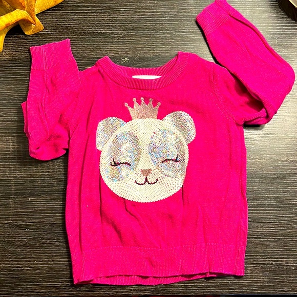 The Childrens Place pink Panda Sweater - Picture 1 of 2